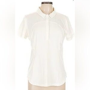 Lululemon White Polo